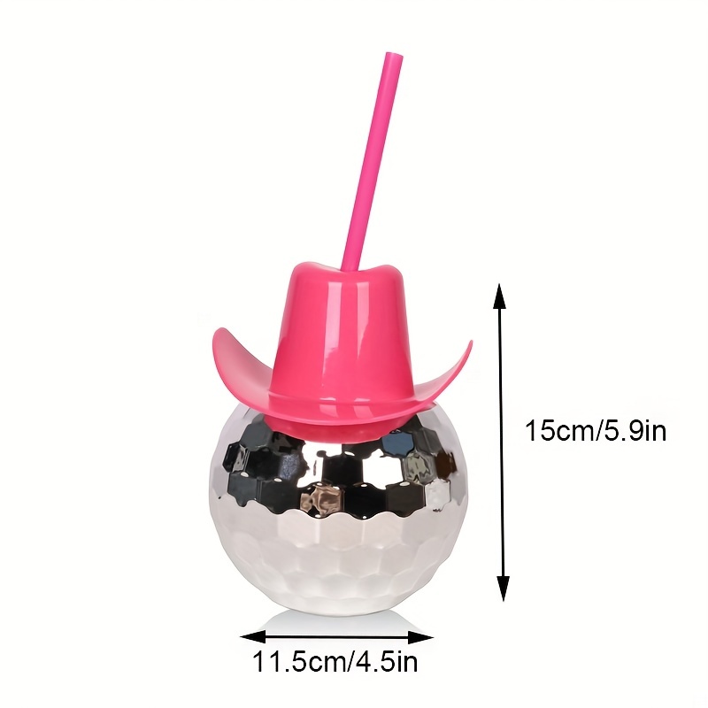 Disco Ball Cowboy Hat Tumbler  - Cowboy Hat Straw 리뷰 및 가격