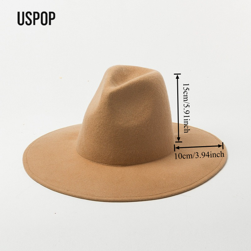 USPOP Autumn Winter Fashion Pl - Fedora Hat Wool 리뷰 및 가격