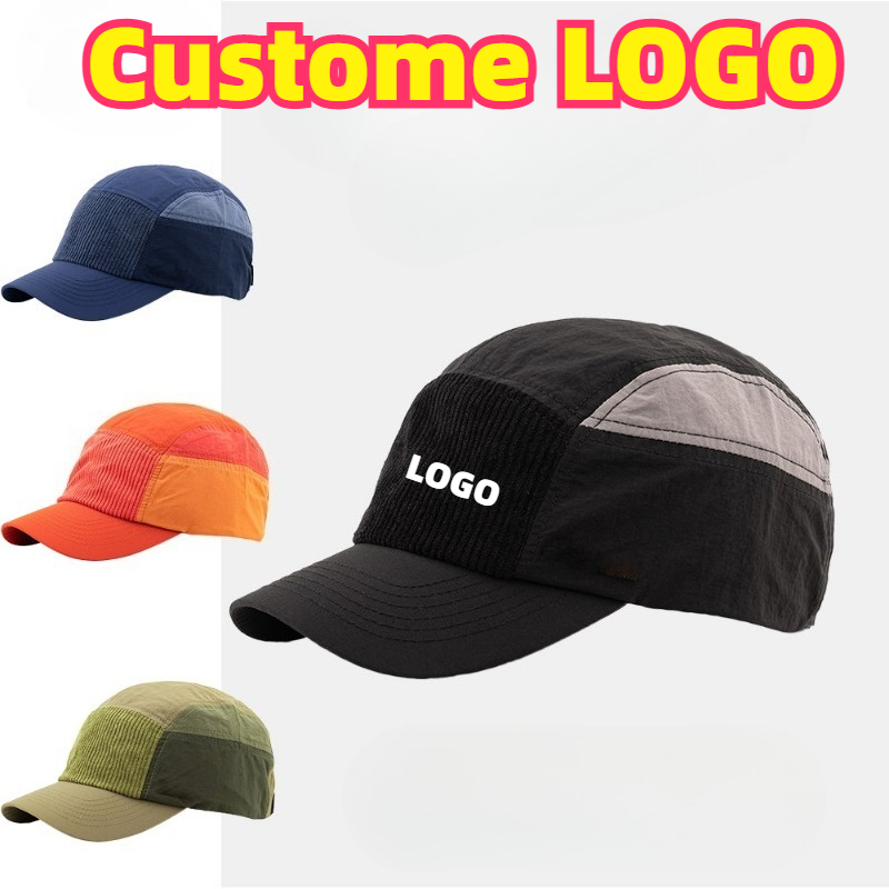 Custom Embroidered Logo Color  - Corduroy Cap 5 Panel 리뷰 및 가격