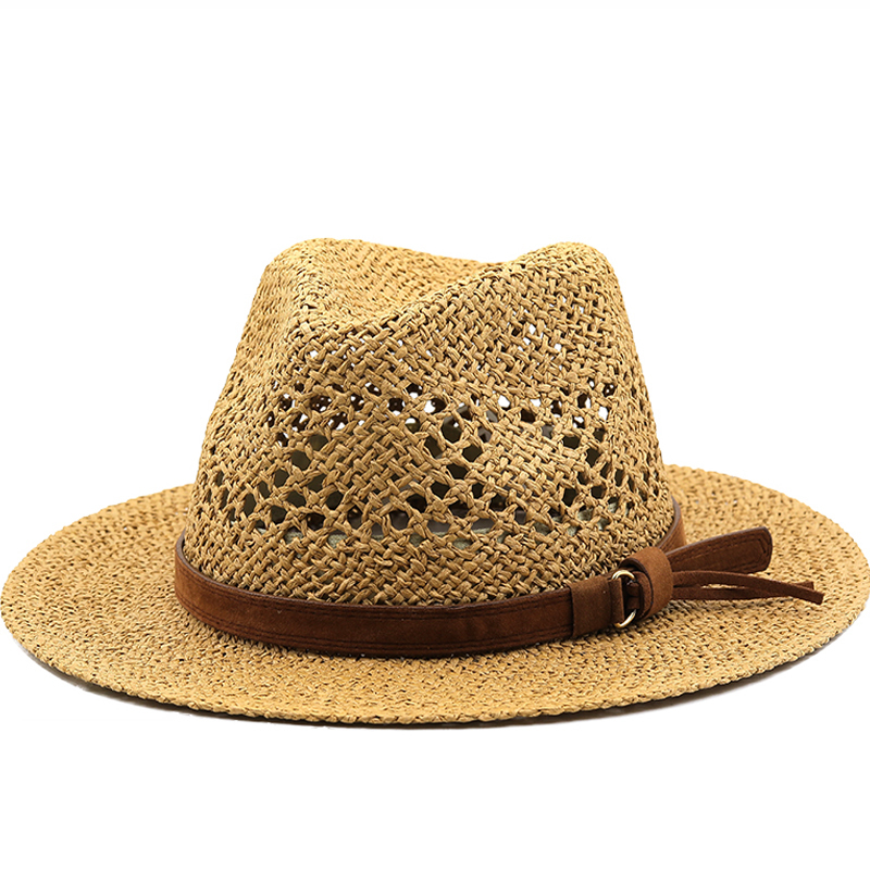 Hollow Men Raffia straw hat St - Cowboy Hat Straw 리뷰 및 가격