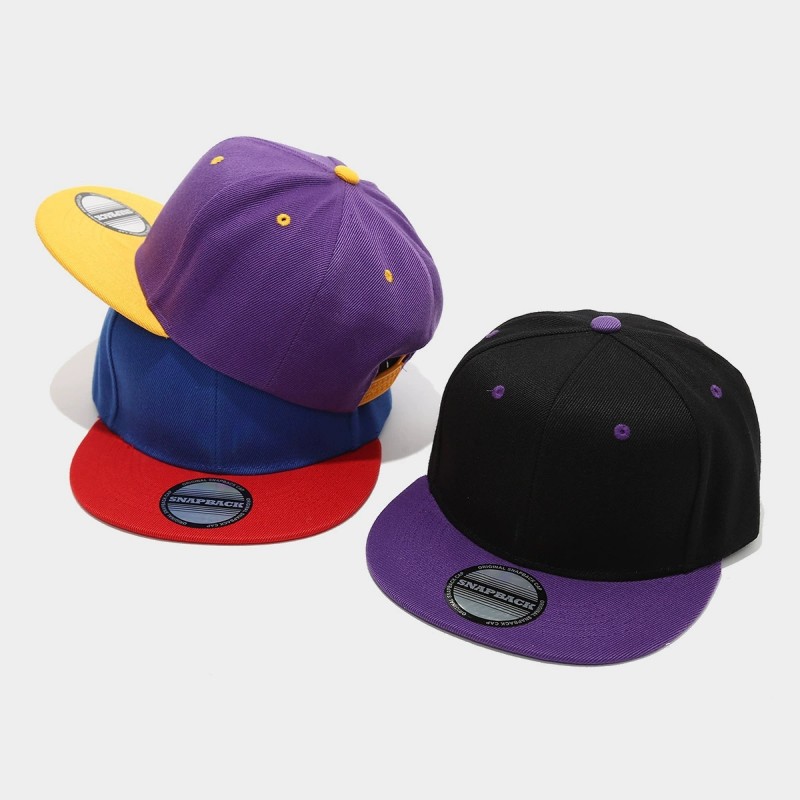 Two-Tone Color-Blocking Hip-Ho - Snapback Hat Flat 리뷰 및 가격