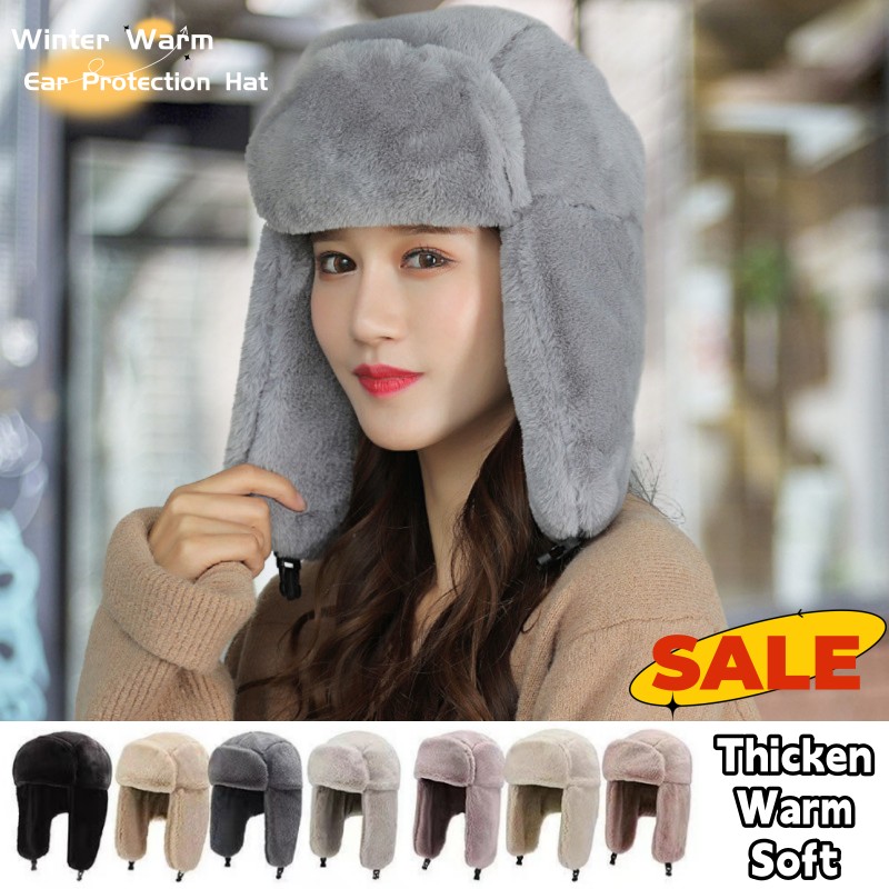 New Winter Warm Thick Plush Bo - Winter Trapper Hat 리뷰 및 가격