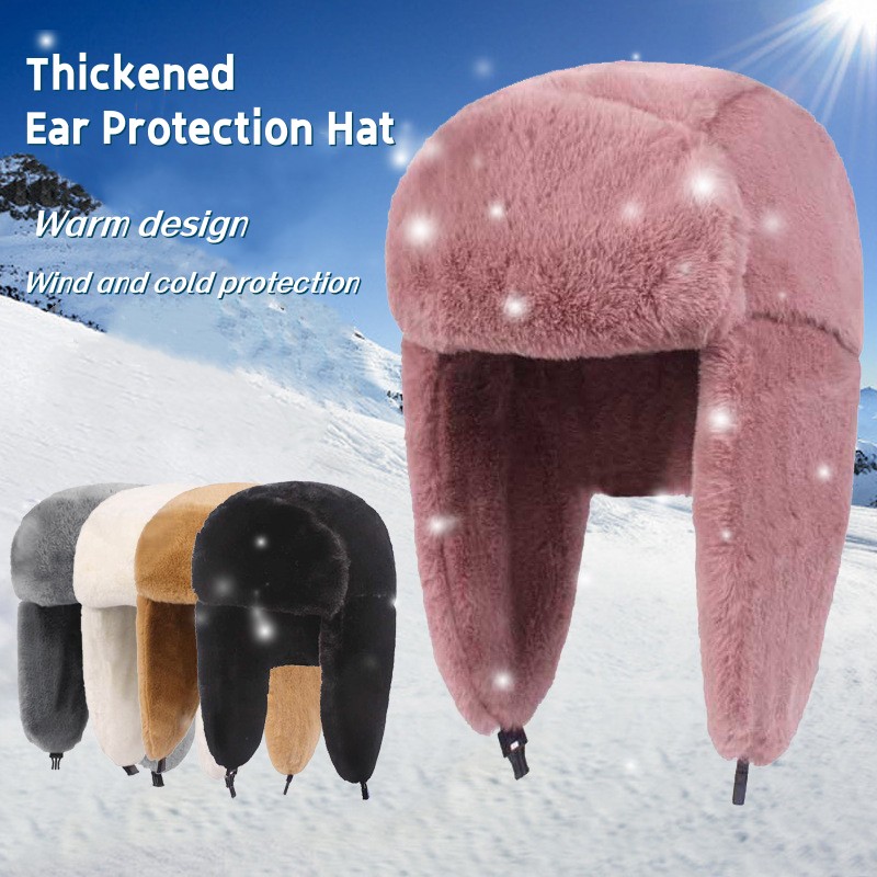 New Winter Warm Thick Plush Bo - Winter Trapper Hat 리뷰 및 가격