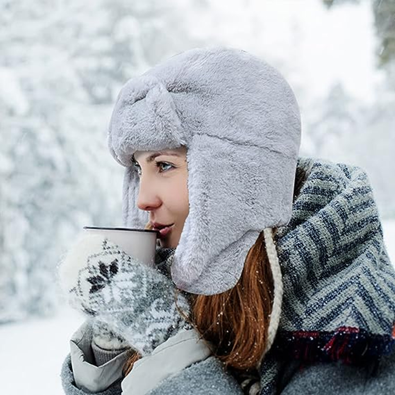 New Winter Warm Thick Plush Bo - Winter Trapper Hat 리뷰 및 가격