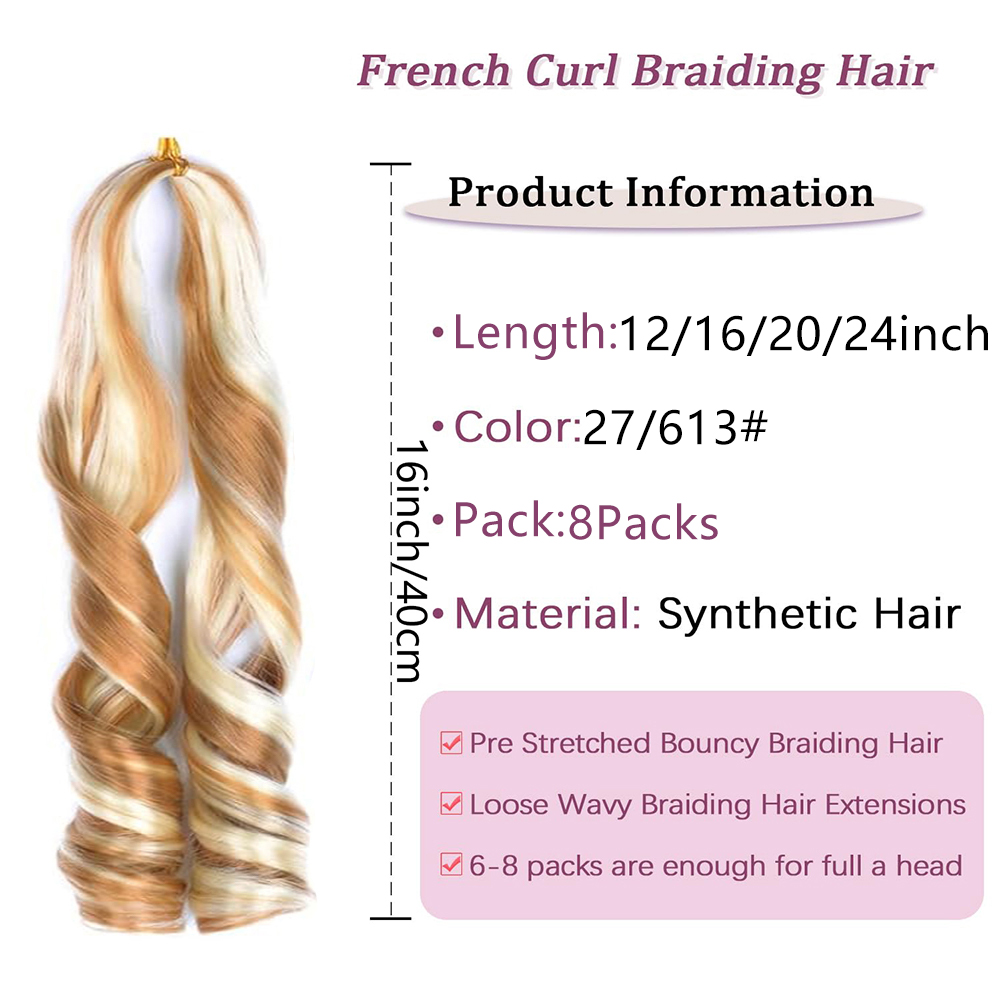 French Curly Braiding Hair 8 P - Beret French Wool 리뷰 및 가격
