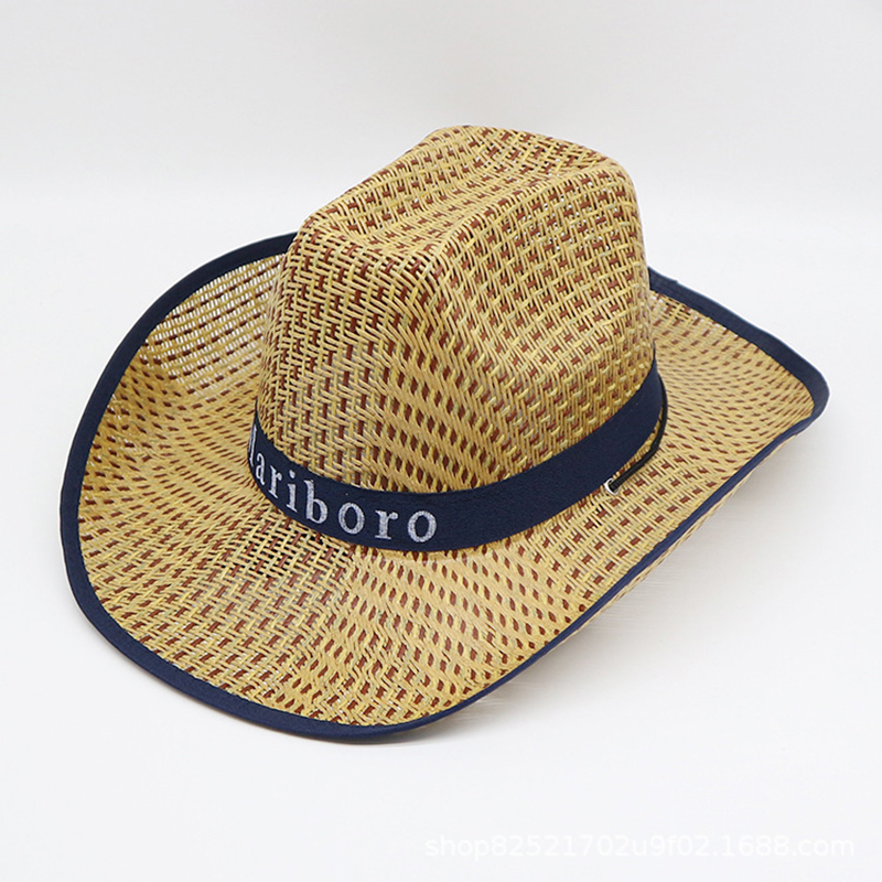 Men Retro Western Cowboy Summe - Cowboy Hat Straw 리뷰 및 가격