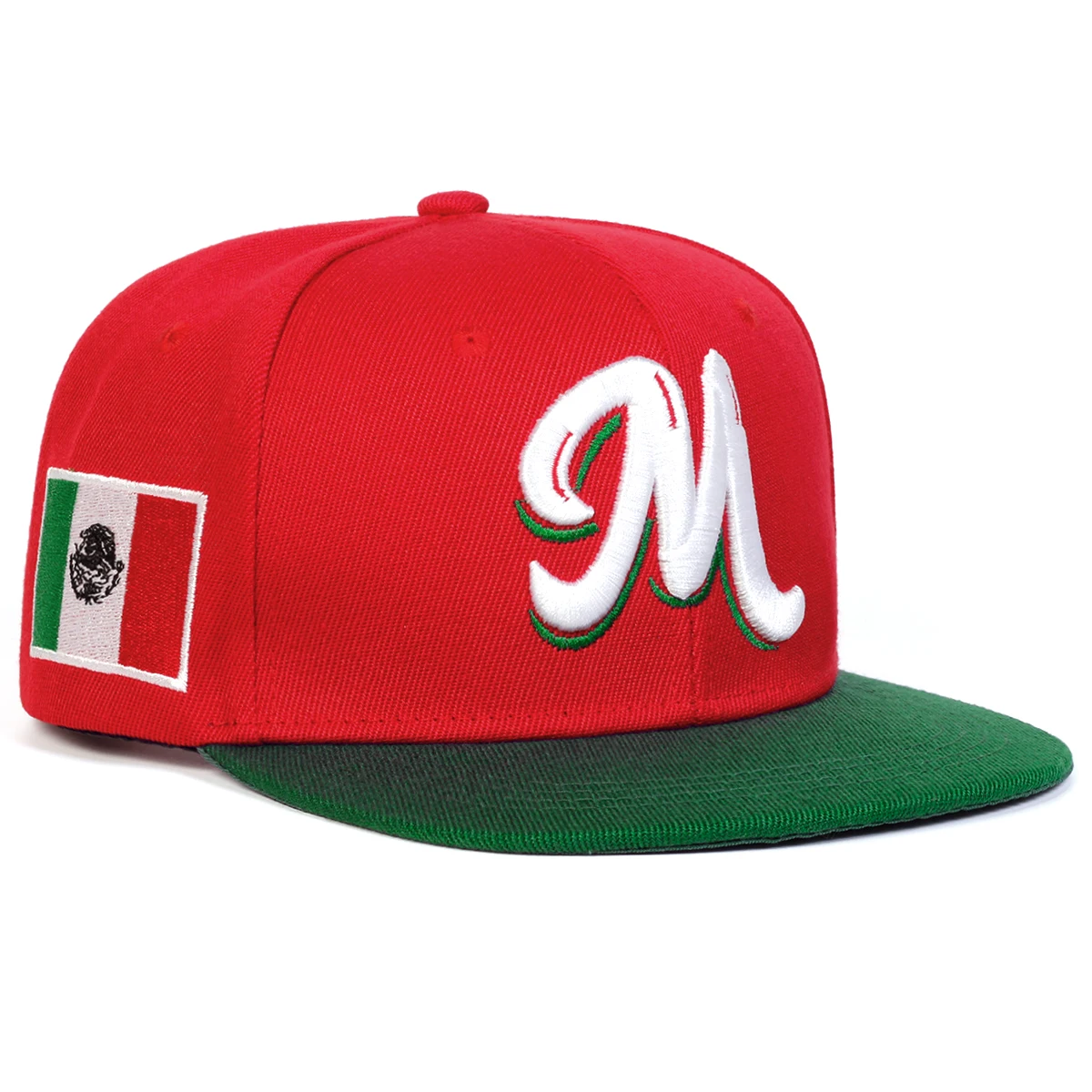 M Letter Embroidered Snapback  - Snapback Hat Flat 리뷰 및 가격