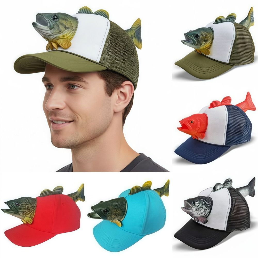 Funny 3D Fish Animal Trucker H - Trucker Cap Mesh 리뷰 및 가격
