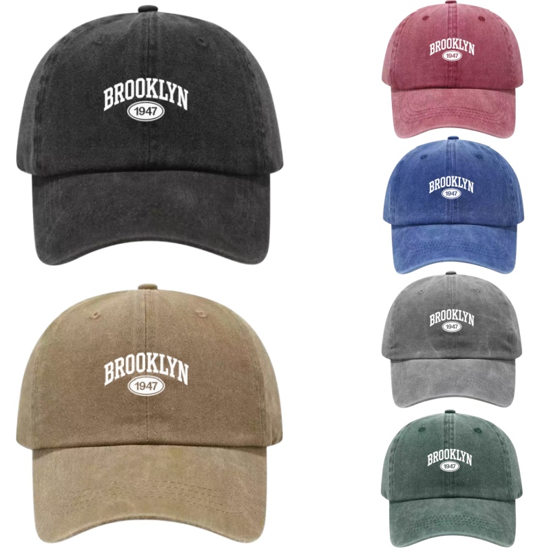 Brooklyn 1947 Printed Washed C - Golf Cap Dad 리뷰 및 가격