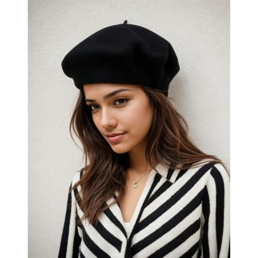 Women's ​​Beret Hats​​ - Frenc - Beret French Wool 리뷰 및 가격