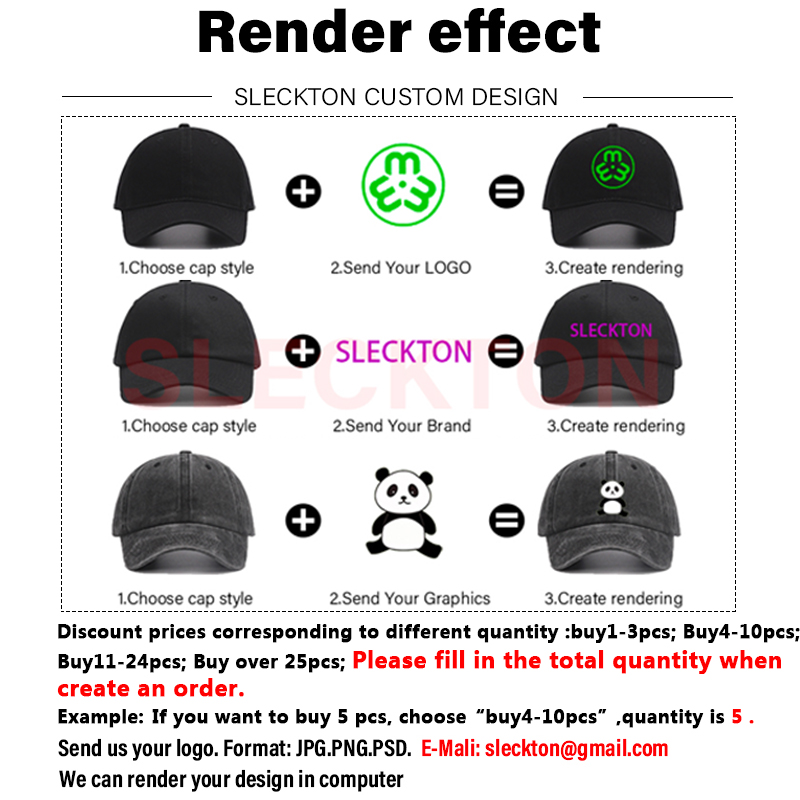 SLECKTON Custom Logo Baseball  - Baseball Cap Structured 리뷰 및 가격