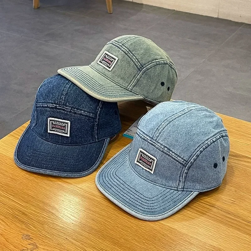 Vintage Flat Brim Denim Baseba - Corduroy Cap 5 Panel 리뷰 및 가격