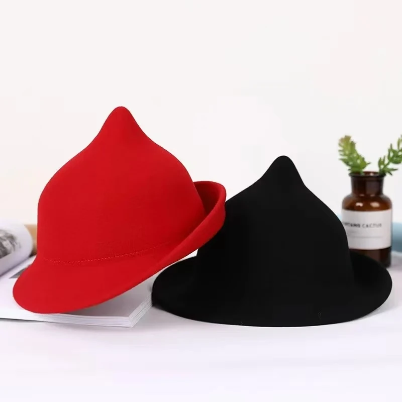 100% Wool Modern Witch Hat Hal - Fedora Hat Wool 리뷰 및 가격
