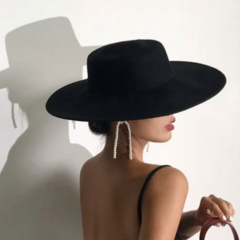 French Ladies Fedoras Top Bow  - Fedora Hat Wool 리뷰 및 가격