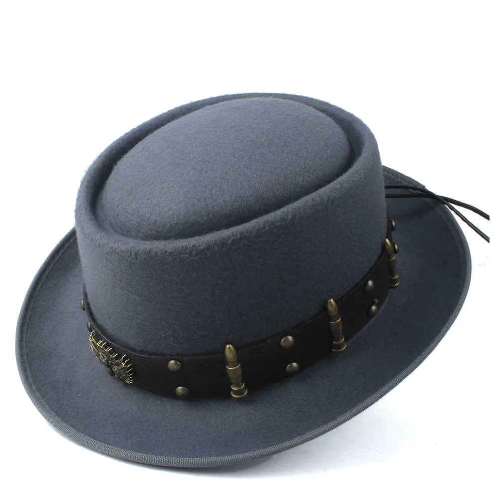 Pork Pie Hat for Men Women wit - Fedora Hat Wool 리뷰 및 가격