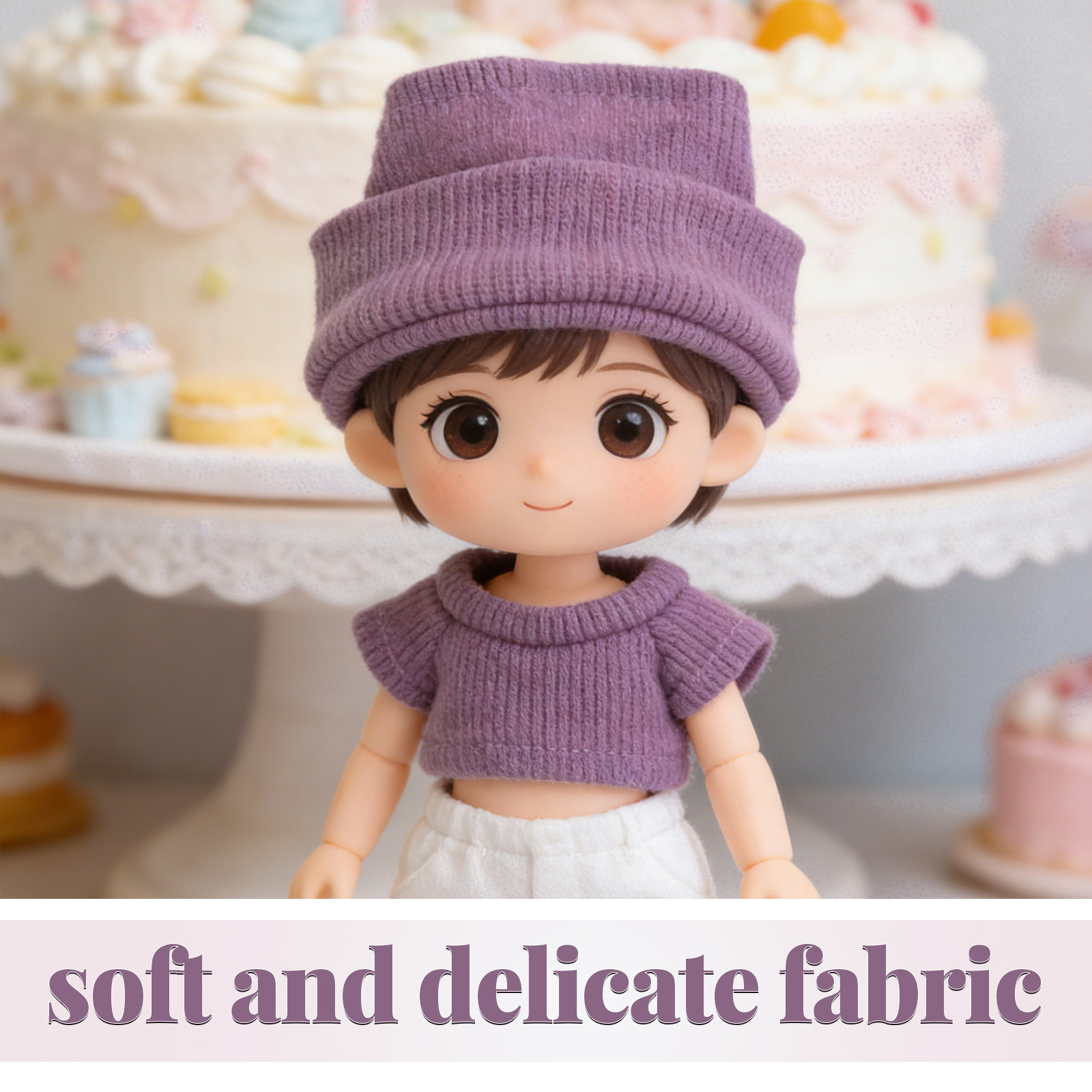 1Set Mini Clothes for 10Cm Kni - Beanie Cuffed Knit 리뷰 및 가격