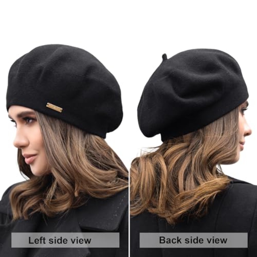 Beret - Warm Lined Wool Angora - Beret French Wool 리뷰 및 가격