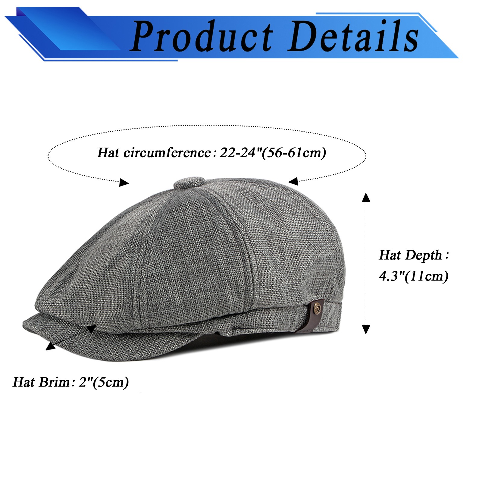 Men Classic 8 Panel Newsboy Ga - Newsboy Cap Ivy 리뷰 및 가격