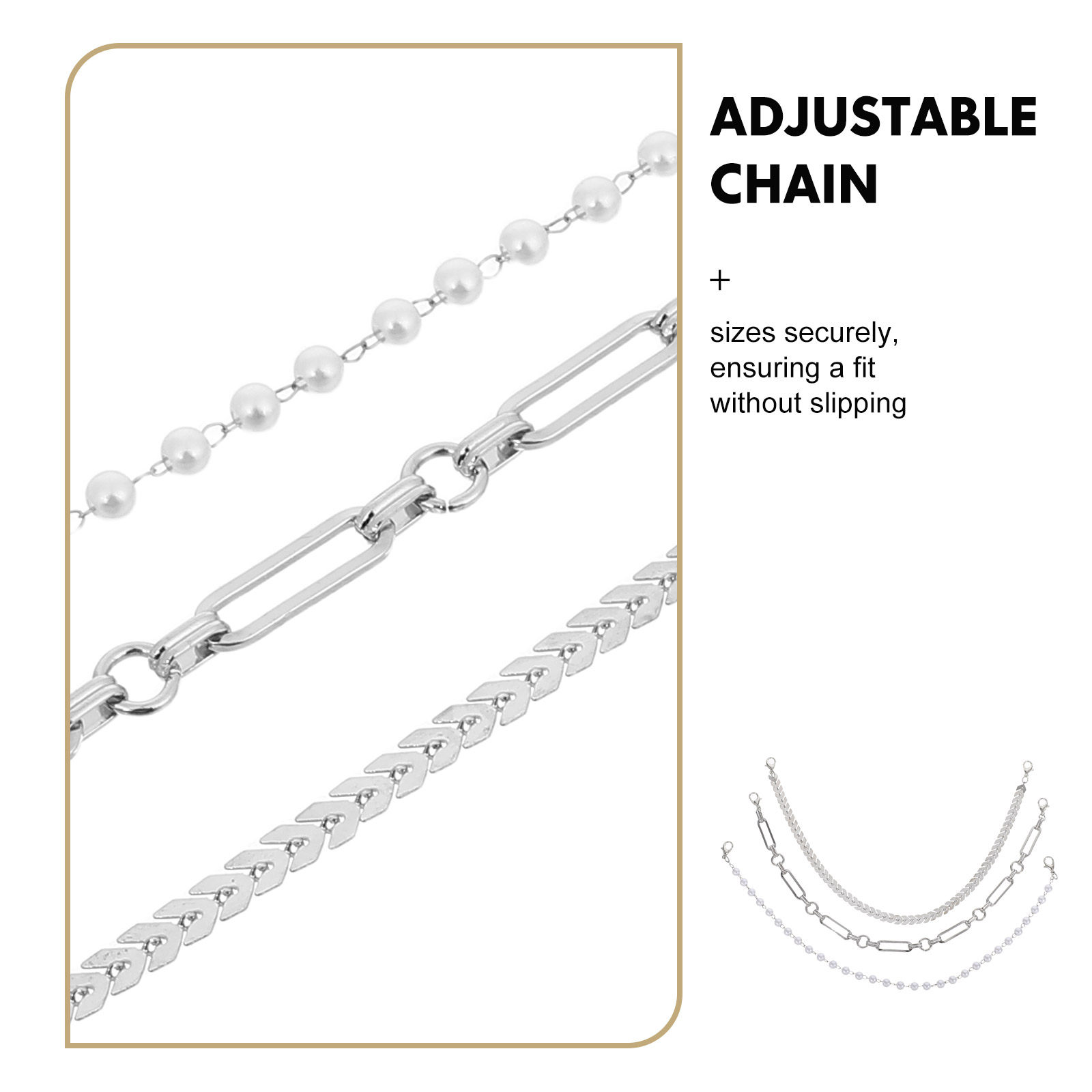 3Pcs Detachable Hat Chains for - Trucker Cap Mesh 리뷰 및 가격