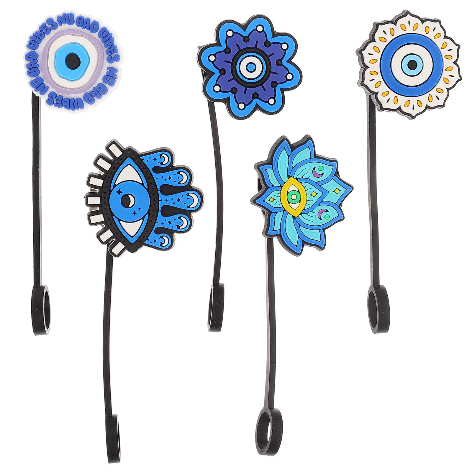 5pcs Silicone Straw Covers Cow - Cowboy Hat Straw 리뷰 및 가격