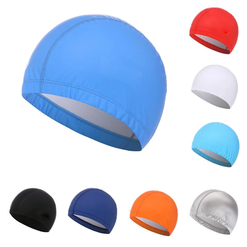 PU Coated Swimming Cap Unisex  - Swim Hat Silicone 리뷰 및 가격
