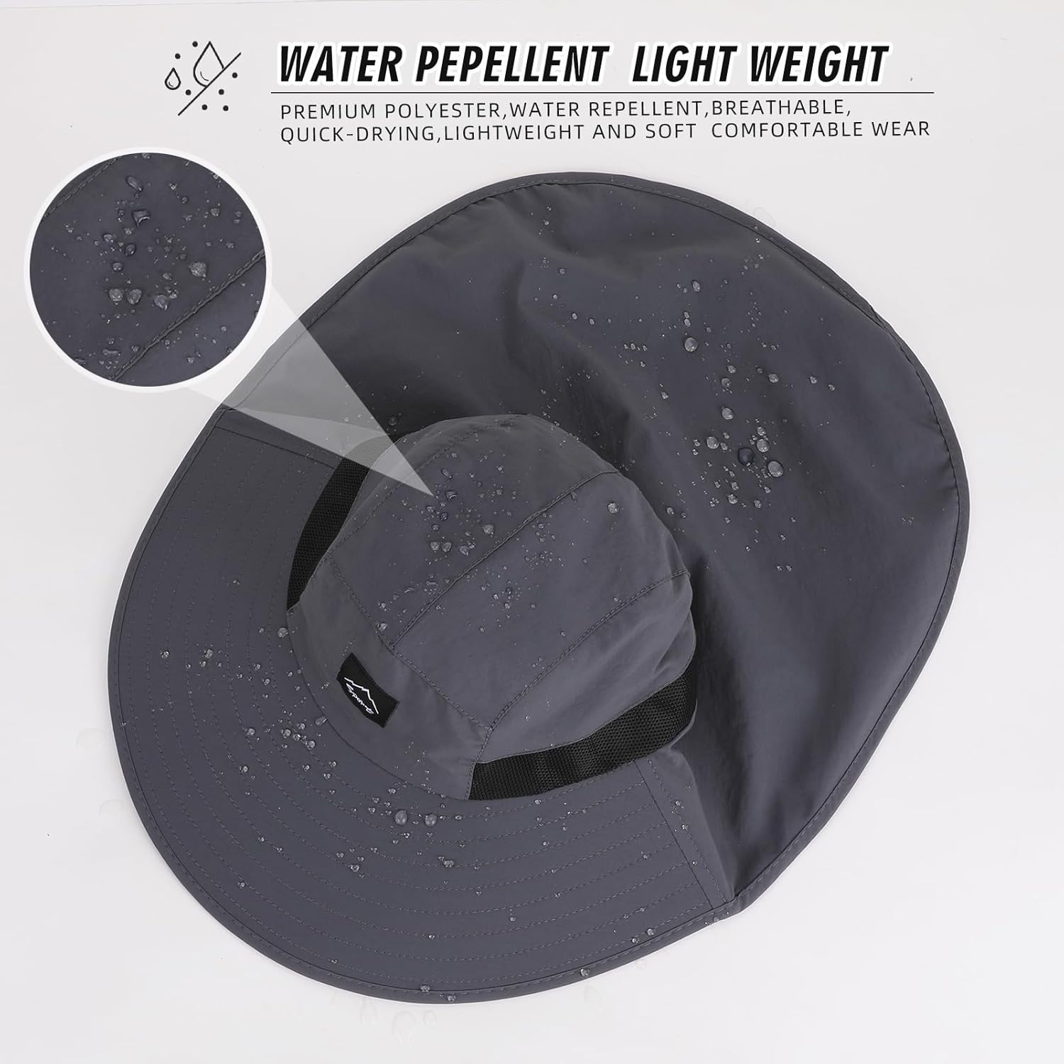 UPF50+ Sun Hat with Neck Flap, - Sun Hat Wide Brim 리뷰 및 가격