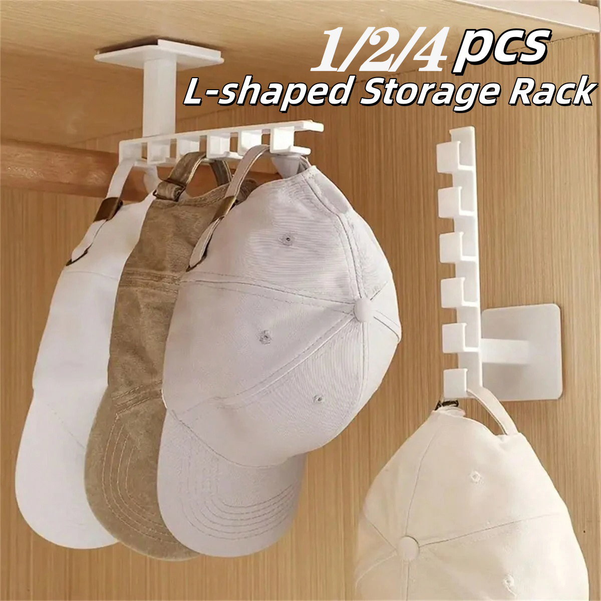 1/2/4Pcs Punch Free Hat Hanger - Baseball Cap Structured 리뷰 및 가격