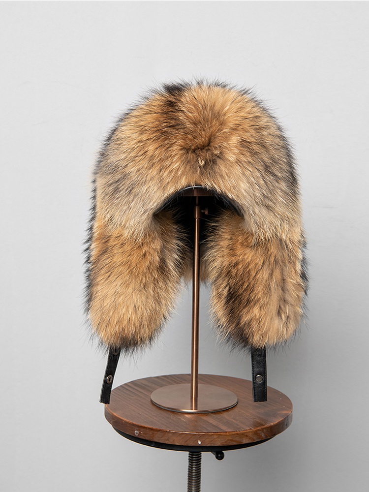 100% Real Fox Fur Hats Women's - Trapper Hat Ear Flap 리뷰 및 가격