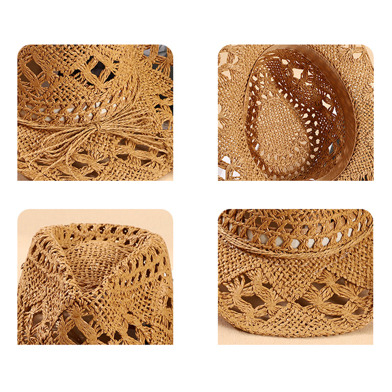 Fashion Woven Straw Hat Wester - Cowboy Hat Straw 리뷰 및 가격