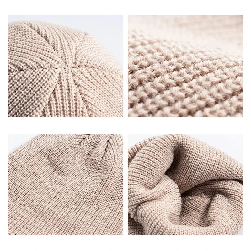 Winter Knitted Hat Warm Outdoo - Beanie Cuffed Knit 리뷰 및 가격